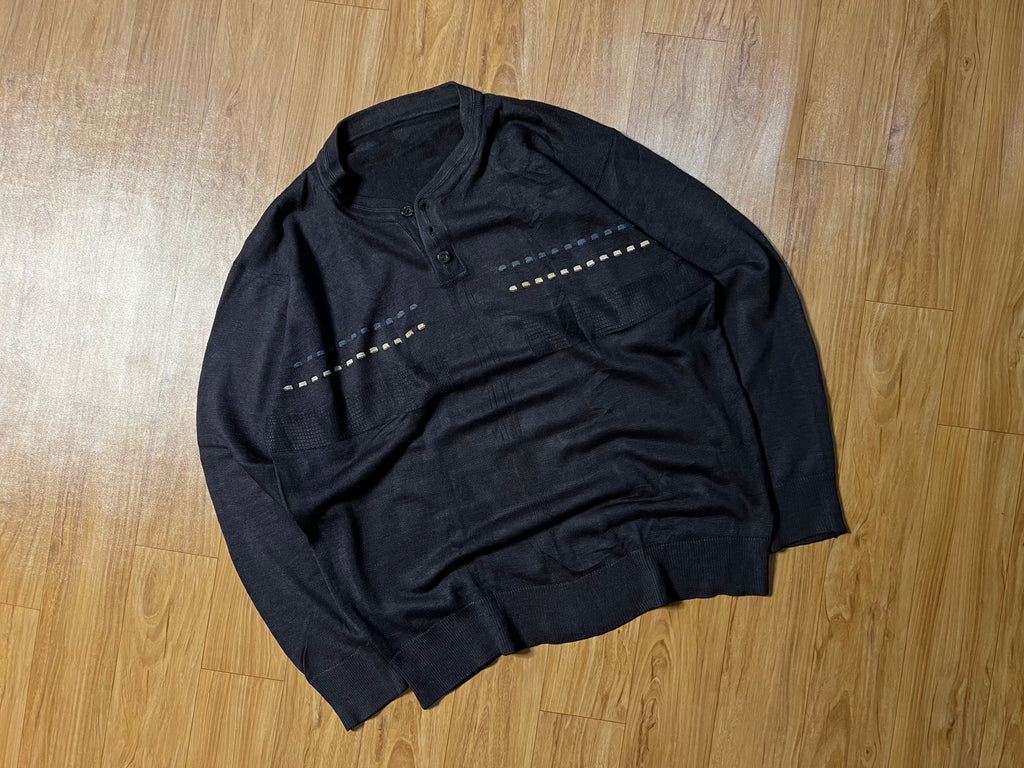 Button Mock Sweater