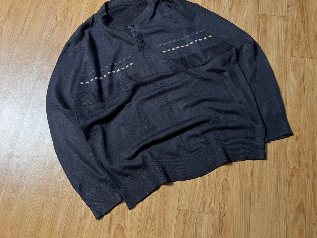Button Mock Sweater